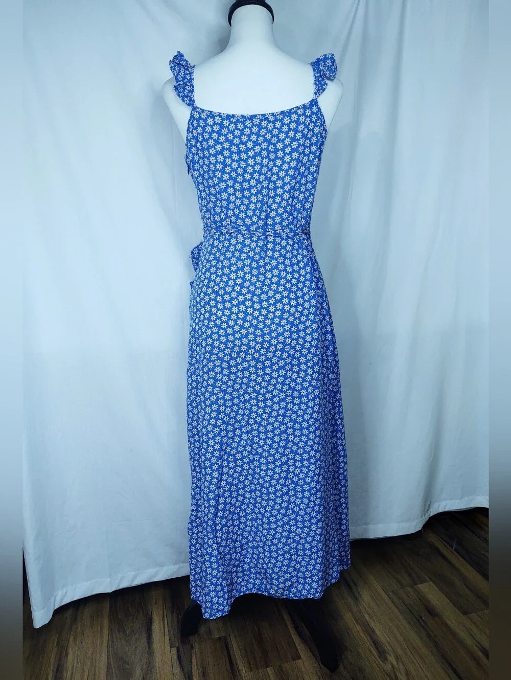 Madewell Ruffle Wrap Maxi Dress Sz 0 - Picture 3 of 10
